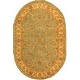 preview thumbnail 73 of 80, SAFAVIEH Handmade Antiquity Therese Traditional Oriental Wool Rug 4'6" x 6'6" Oval - Teal/Beige - Oval