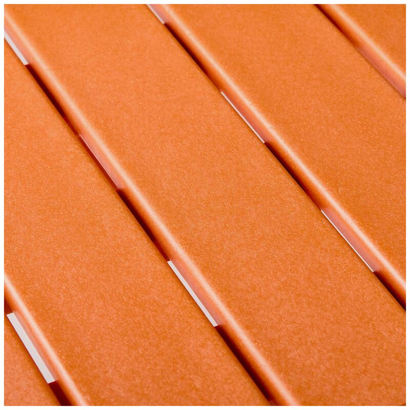 Laguna Outdoor Folding Adjustable Adirondack Chair with Hideaway Ottoman & Round Side Table