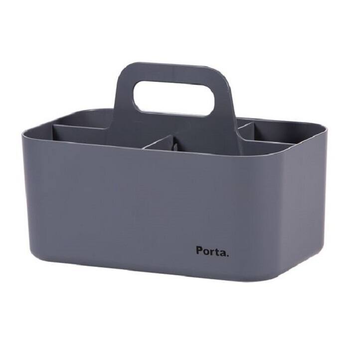 Compact Storage Basket - Grey