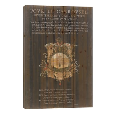 Vintage Bookplate IV Print On Wood by Vision Studio - Multi-Color