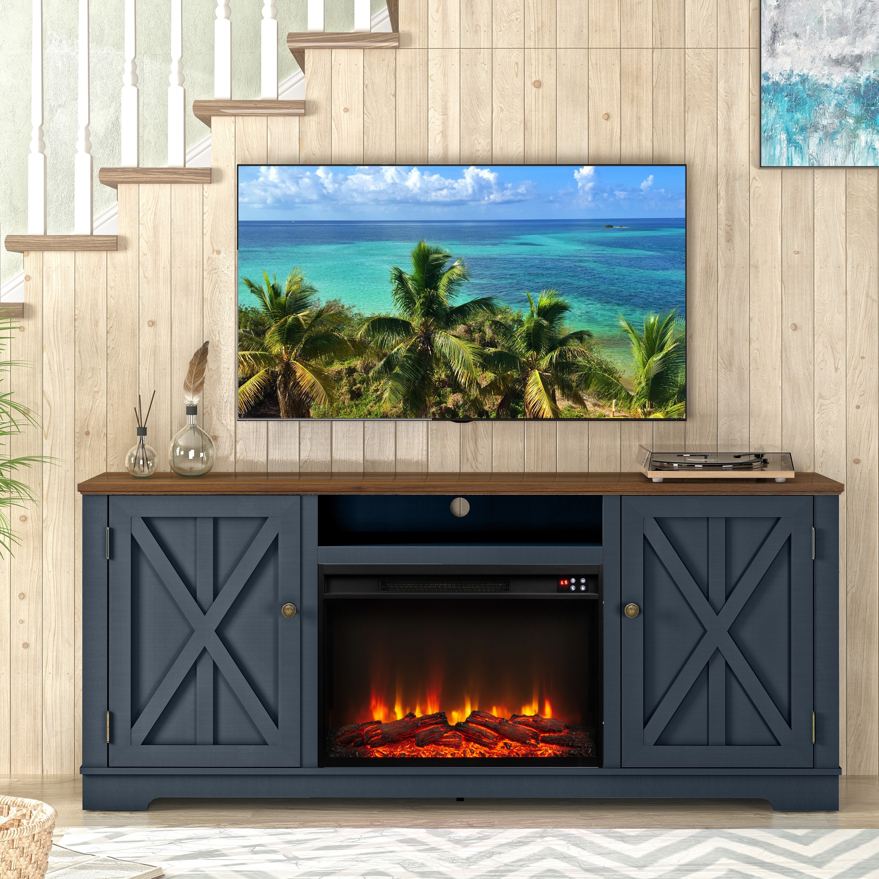 Fireplace tv stand hot sale under $150