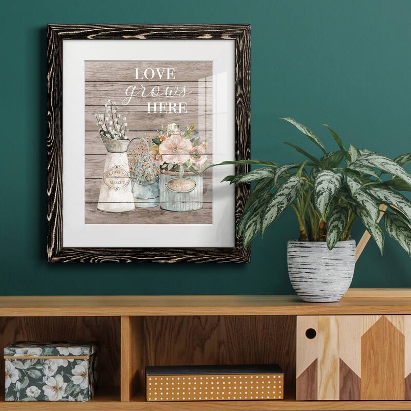 Love Grows Here-Premium Framed Print - Ready to Hang