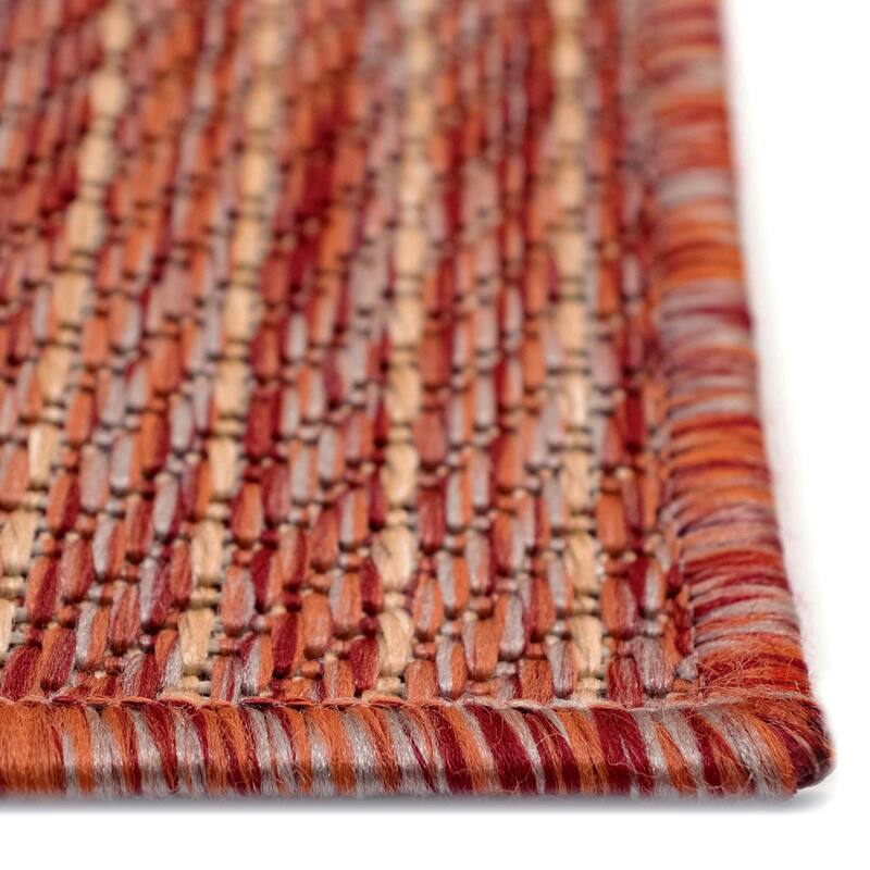Liora Manne Carmel Textured Striped Indoor/ Outdoor Area Rug