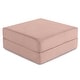 preview thumbnail 71 of 179, Jaxx Unsofa Modular Convertible Sectional Sofa with Fold Out King Sleeper Bed Ottoman. - Corduroy Peony Pink