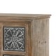 preview thumbnail 9 of 9, Farmhouse Wood and Metal 2-Drawer 2-Door Storage Cabinet - 4-Ft Tall