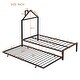 preview thumbnail 4 of 44, Twin Size House Shaped Metal Platform Bed with Trundle