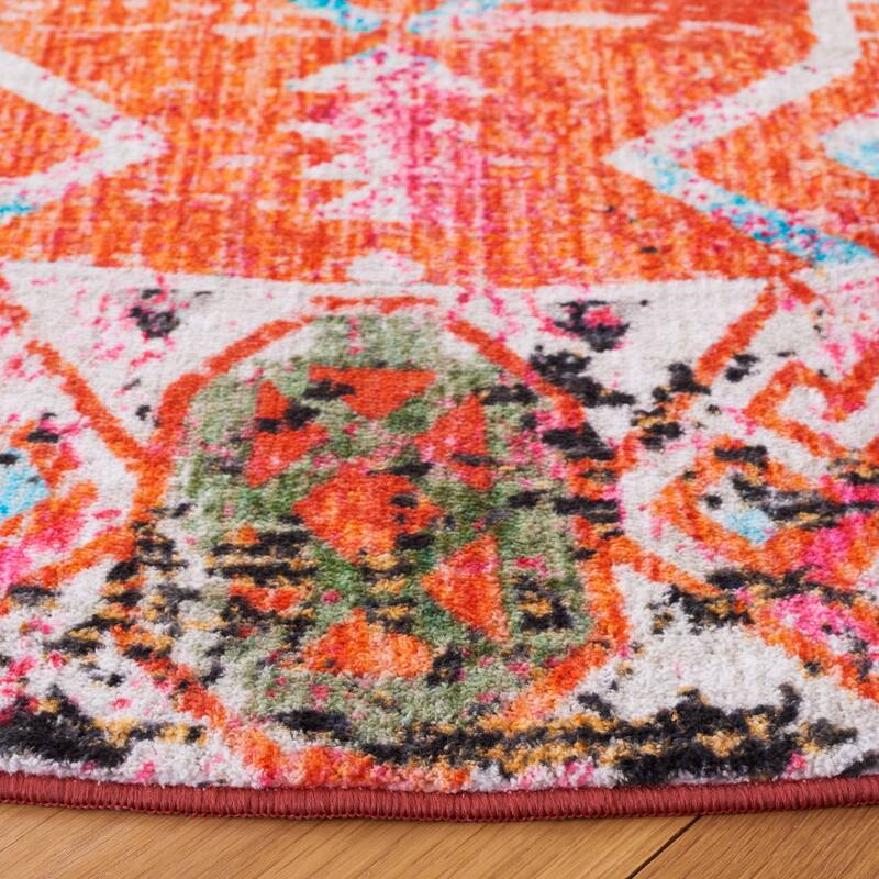 SAFAVIEH Paint Brush Machine Washable Slip Resistant Elvezia Rug