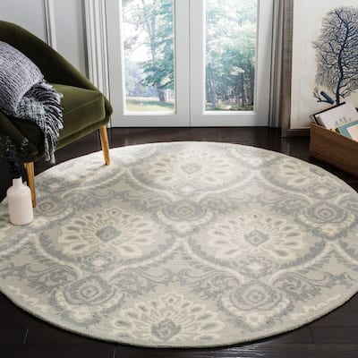 SAFAVIEH Handmade Blossom Esta Modern Floral Wool Rug