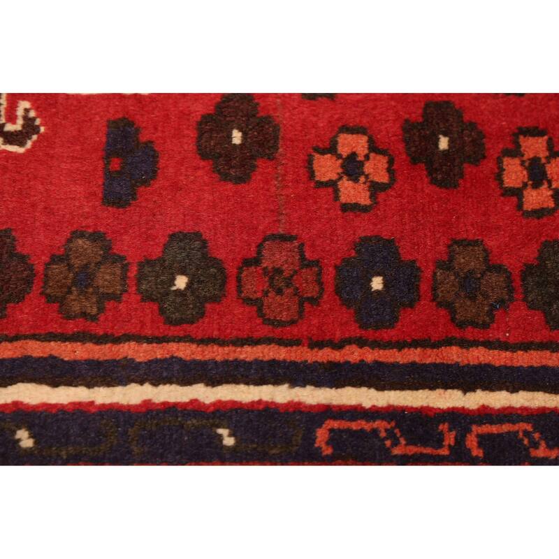 ECARPETGALLERY Hand-knotted Andelz Red Wool Rug - 3'3 x 4'11