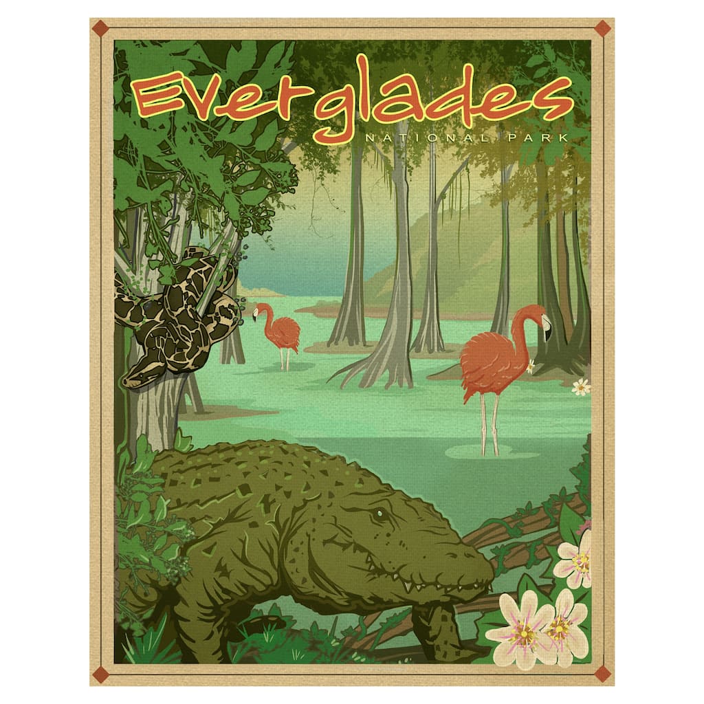 Everglades National park by Old Red Truck Canvas Art Print