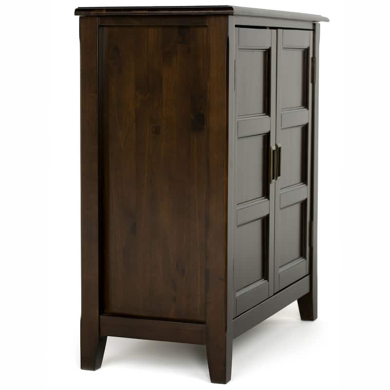 WYNDENHALL Portland SOLID WOOD 30 inch Wide Transitional Low Storage Cabinet - 30"w x 14"d x 31"h