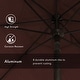 preview thumbnail 74 of 99, Pompano 9ft Crank Lift Push Button Tilt Round Patio Umbrella by Havenside Home, Base Not Included