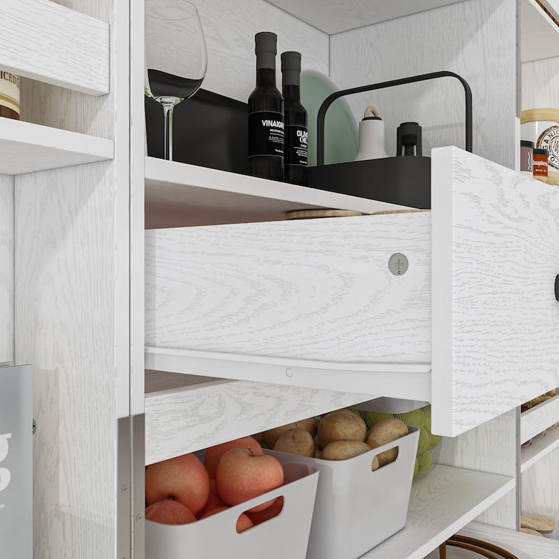 Multifunctional Kitchen Cabinetand Wine Cabinet Wine Glass Rack Pantry