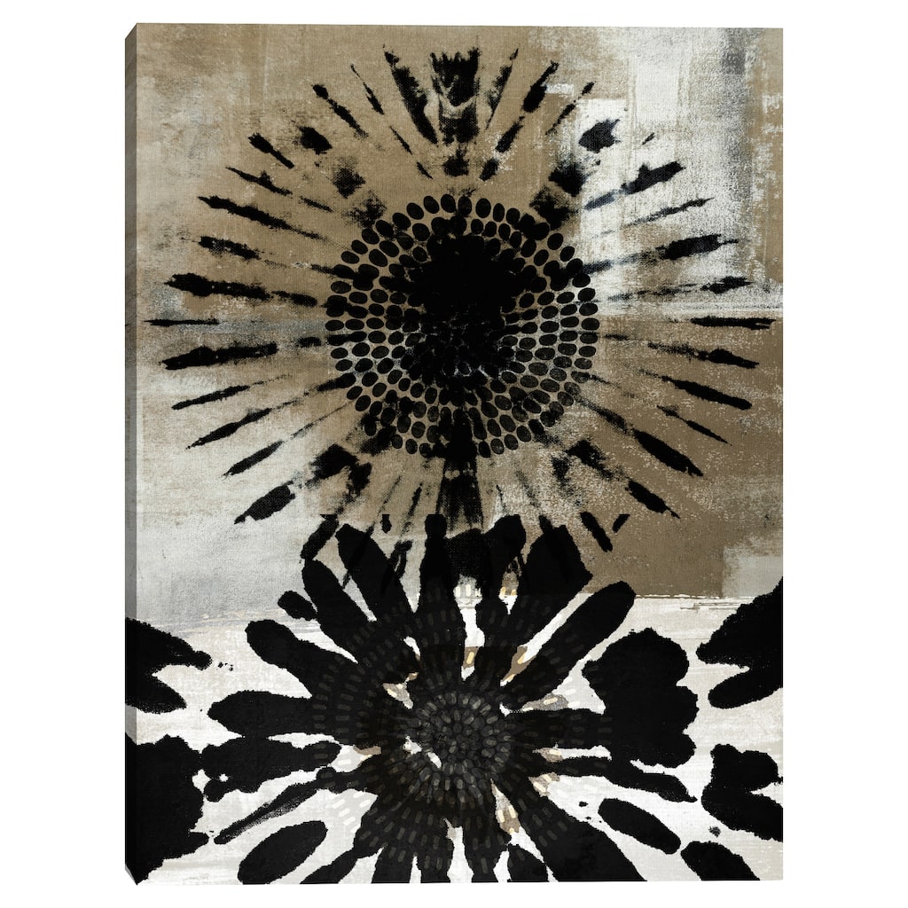 Tribal Flower Neutral by Nikki Chu Canvas Art Print