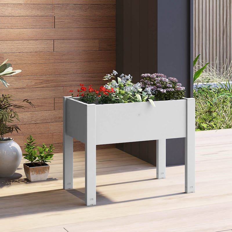 Costway Raised Garden Bed with Water Level Indicator Drainage Hole for - See Details