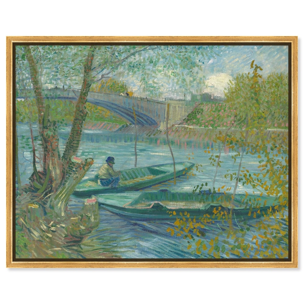 Fishing in Spring Canvas by Art Remedy
