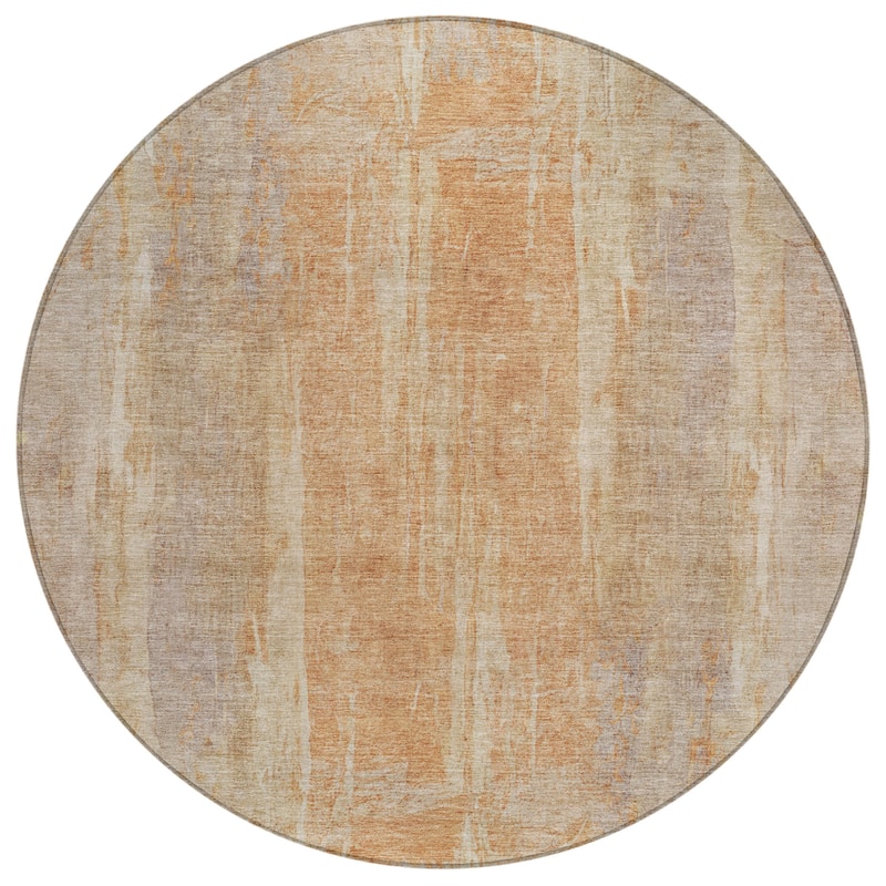 Machine Washable Indoor/ Outdoor Vintage Ombre Chantille Rug