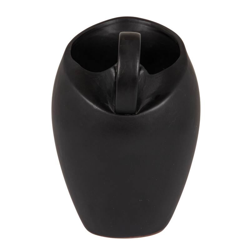 Textured Stoneware Pitcher in Reactive Glaze