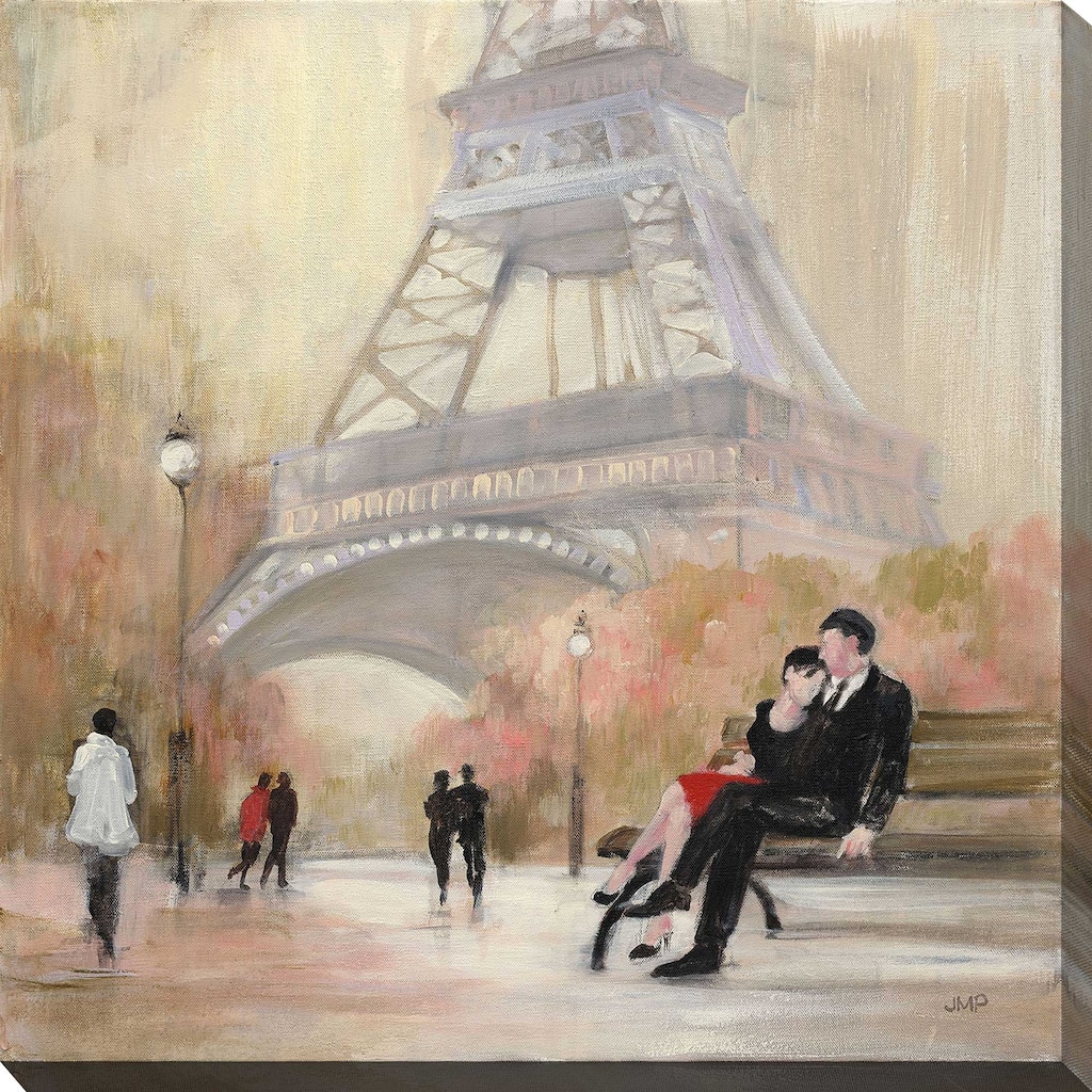 "Romantic Paris I" by Julia Purinton Print on Canvas