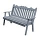 preview thumbnail 14 of 20, Pine 4' Royal English Garden Bench Gray Stain