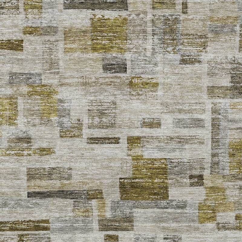 HomeRoots Striped Transitional Rectangle Outdoor Rug