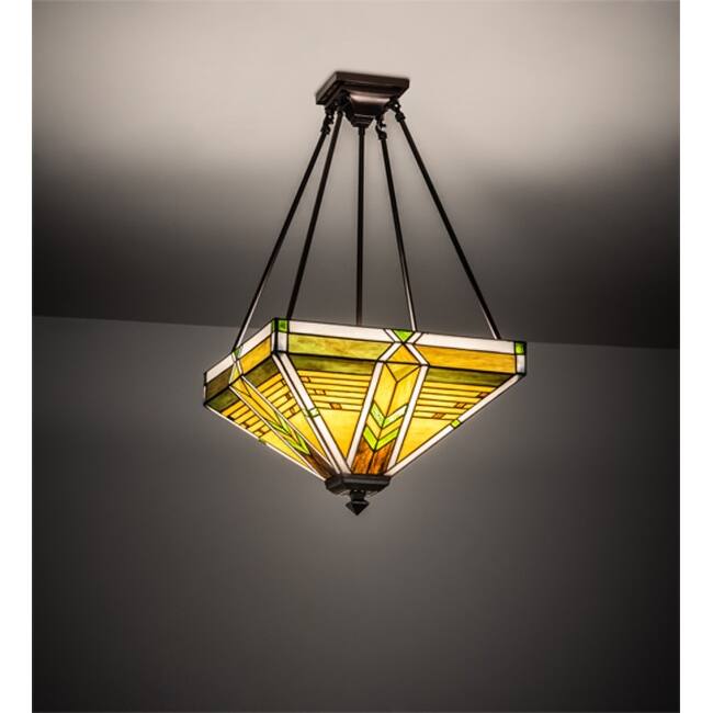 Meyda Tiffany 220187 Abilene Mission 4 Light 24" Wide Pendant