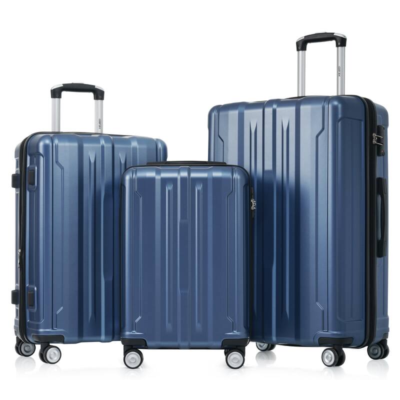 Hardside Luggage Sets 3 Pieces Trunk Sets, Expandable Luggages Spinner ...