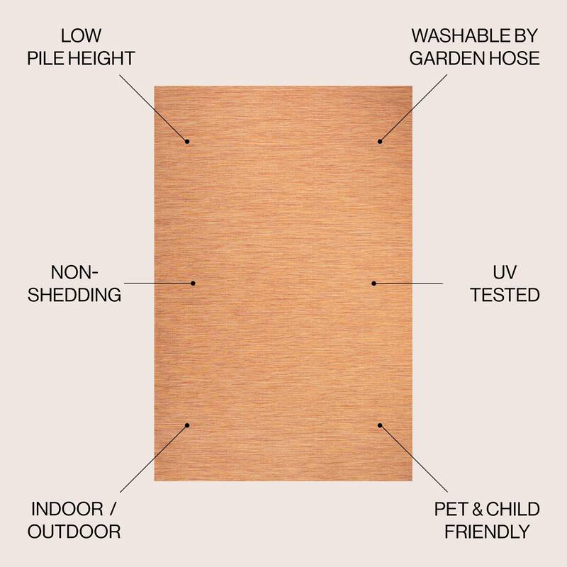 JONATHAN Y Bo Modern Flatweave Solid Area Rug