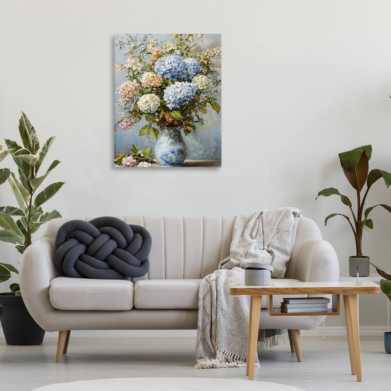 Stupell Classic Hydrangeas & Leaves Canvas Wall Art Design By Franklyn Gregory