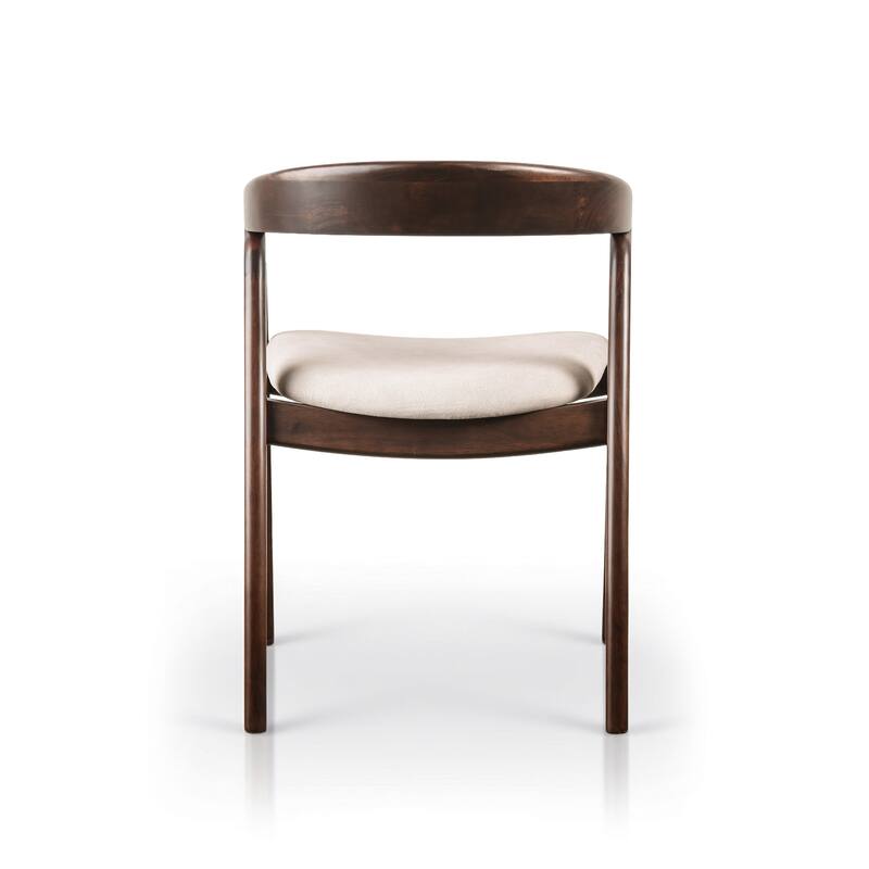 Furniture of America Abigail XI Mid-Century Modern 5-Piece Walnut Solid Wood Dining Set