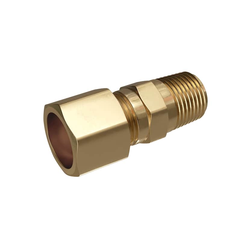 PROFLO 1/4" OD x 1/2" MIP Complete Adapter - Natural