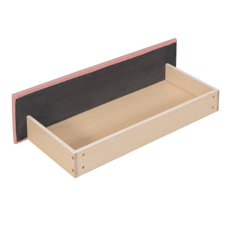 Twin Size Upholstered Daybed with 2 Storage Drawers, Linen Fabric Sofa Bed Frame, No Box Spring Needed