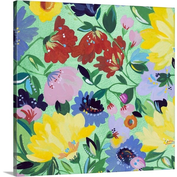 "Mint Garden (SQ)" Canvas Wall Art