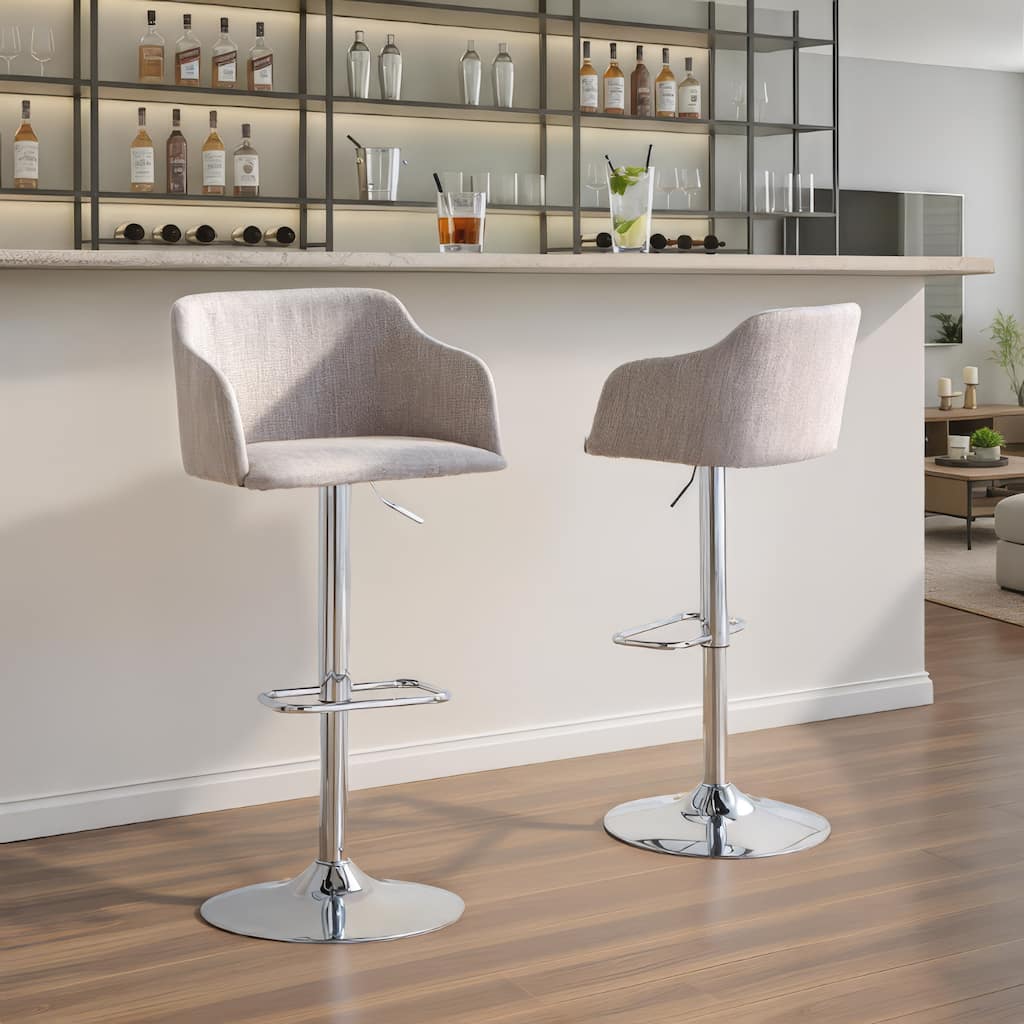 Strick & Bolton Lambert Adjustable Bar Stool - N/A