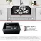 preview thumbnail 39 of 46, STYLISH Undermount 30" Workstation Single-Bowl Composite Granite Kitchen Sink - 30" x 21" x 10"