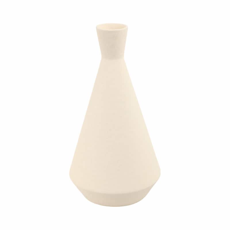 Ceramic Vase Twisted Geometric Modern Decorative Accent