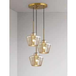 Cafe 3-Lights Designer Glass Pendant Lamp