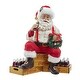 Kurt Adler 13,25 Inch Coca-Cola Batterij aangedreven Kerstman Trein met LED Slinger, Rood : Kurt S. Adler