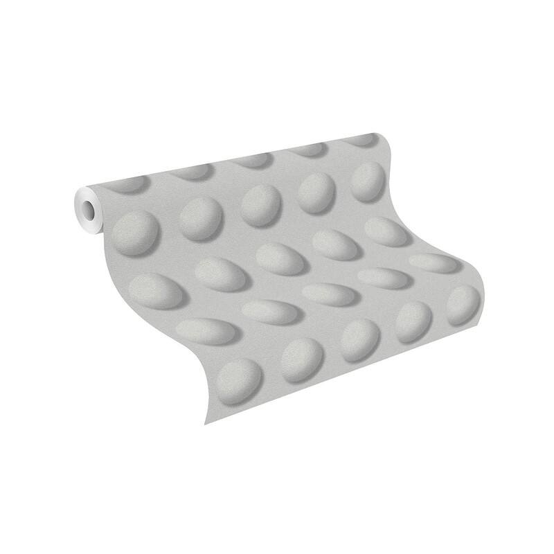 Rasch Chiparus Grey Sphere Wallpaper - 20.5 x 396 x 0.025