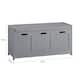 SoBuy FSR80-SG, Hallway Bedroom Storage Bench Shoe Bench Shoe Cabinet ...