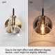 preview thumbnail 7 of 6, Modern Black Gold 1-Light Wall Sconce Lighting Glass Bathroom Vanity Lights - 5.5" L x 7.5" W x 8" H