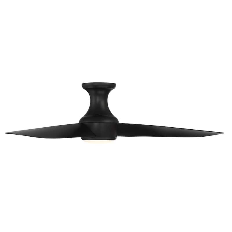 Corona 3-Blade Smart FlushMount Ceiling Fan 54in 3000K LED & Remote - N/A