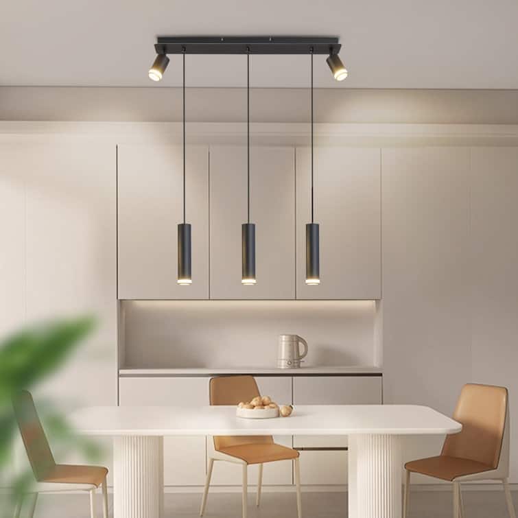 5 - Light Cylinder Kitchen Island Pendant[No Bulb]