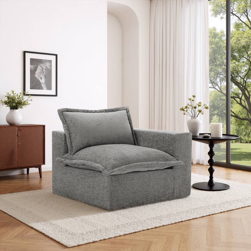 Comfy Cloud Chenille Upholstered Modular Sectional Sofa