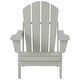preview thumbnail 72 of 129, POLYTRENDS Laguna All Weather Poly Outdoor Adirondack Chair - Foldable (Set of 2)