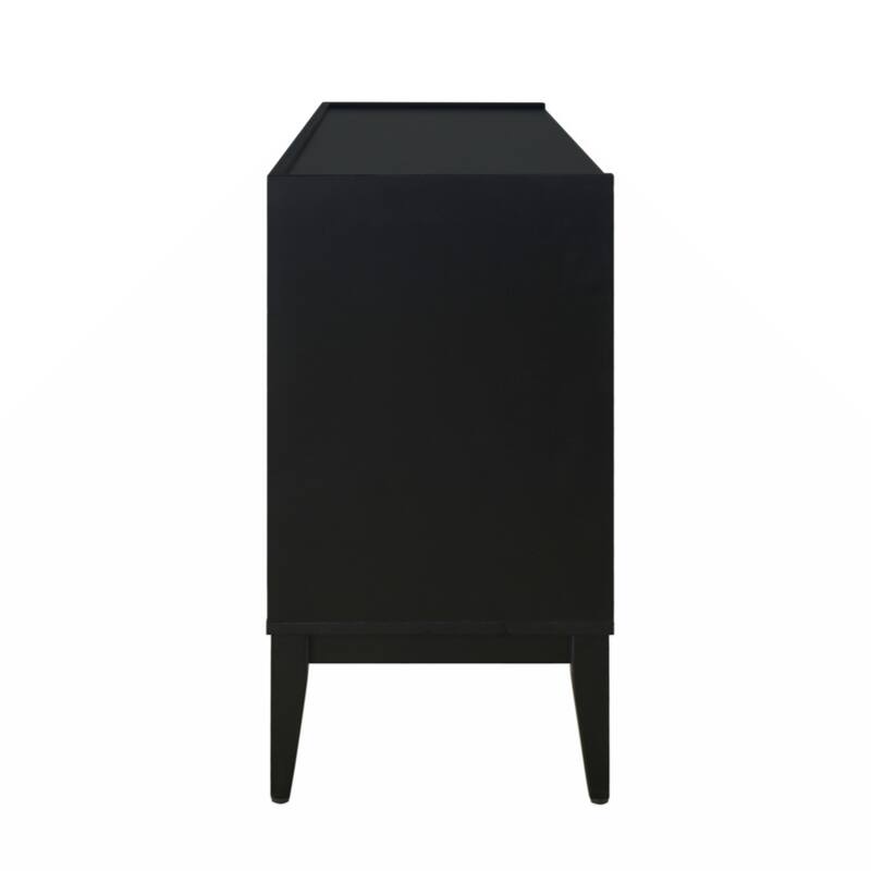 Storage Cabinet Sideboard Wooden Cabinet with 4 Doors for Hallway, Entryway, Living Room, Bedroom, Adjustable Shelf