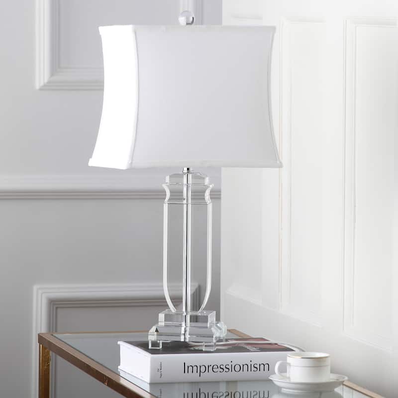 SAFAVIEH Lighting 25-inch Olympia Crystal Table Lamp (Set of 2) - 12" x 8" x 24"
