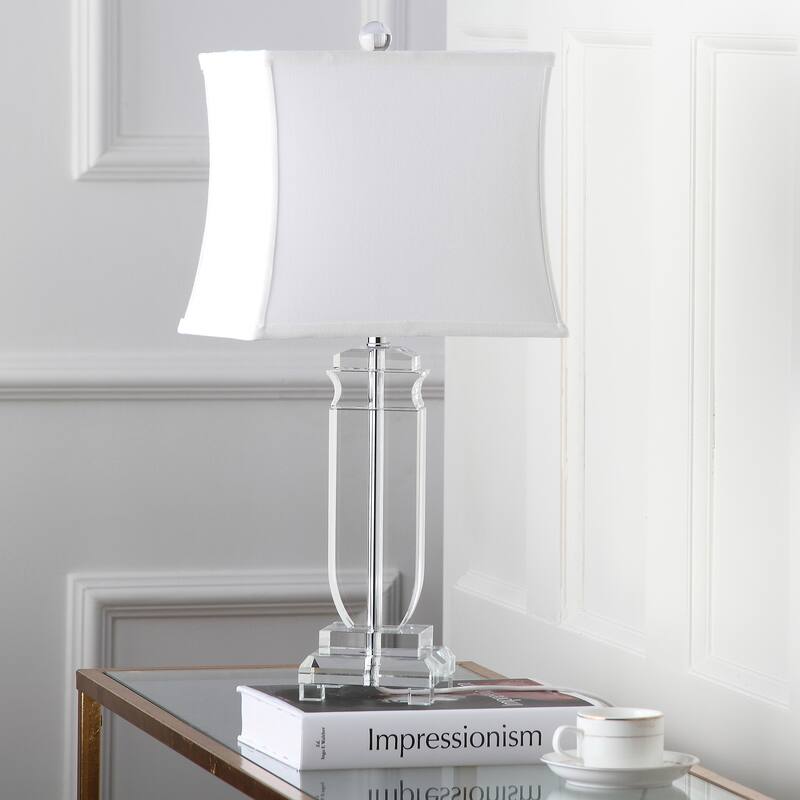 SAFAVIEH Lighting Latricia 25-inch Crystal Table Lamp (Set of 2) - 12" x 8" x 24" - 12Wx8Dx24H