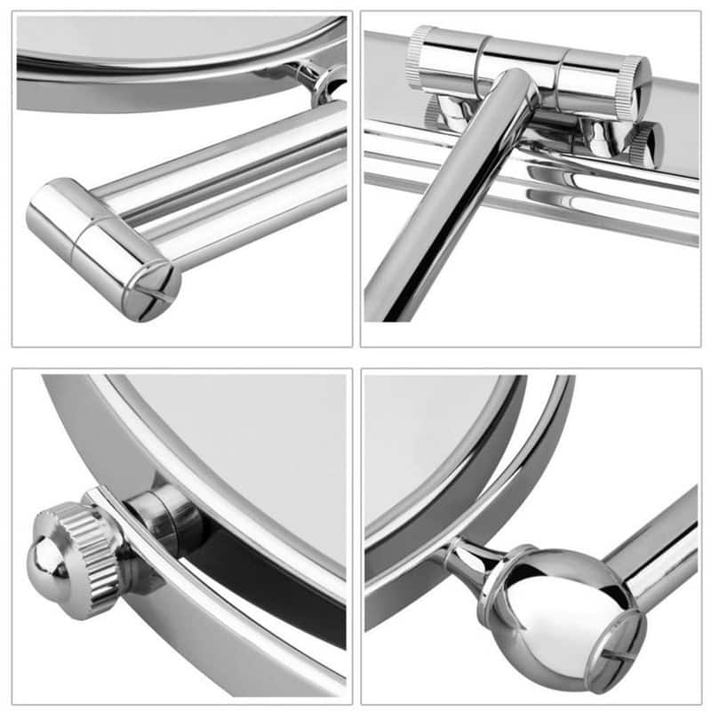 10X Magnifying Bathroom Shaving Makeup Mirror Wall Mounted Shaving Bathroom