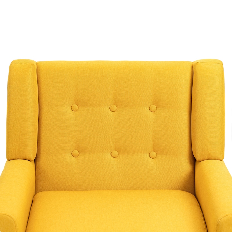 3-Piece Tufted Linen Armchair and Loveseat Set